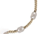 Chanel Interlocking Choker Necklace Gold/Silver/Crystal